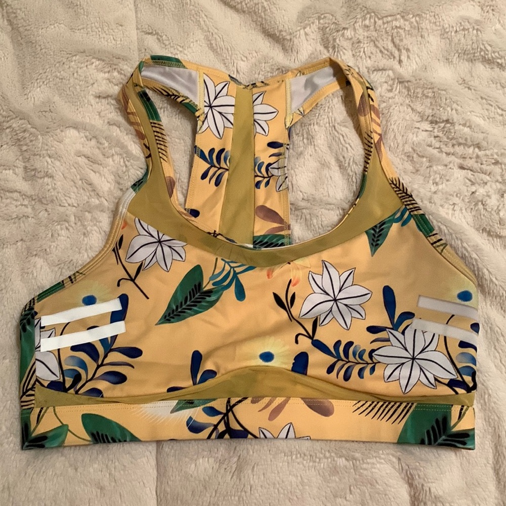 Zyia Floral Reflective Light n Tight Mesh Bra RC